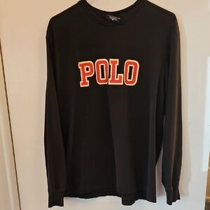 Mens Polo by Ralph Lauren Black Long Sleeve Tee